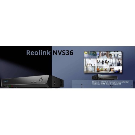 Reolink NVS36 Black - High-Quality Security Camera with Advanced Features | Model: 6975253983957
